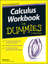 Cover image for Calculus Workbook for Dummies
